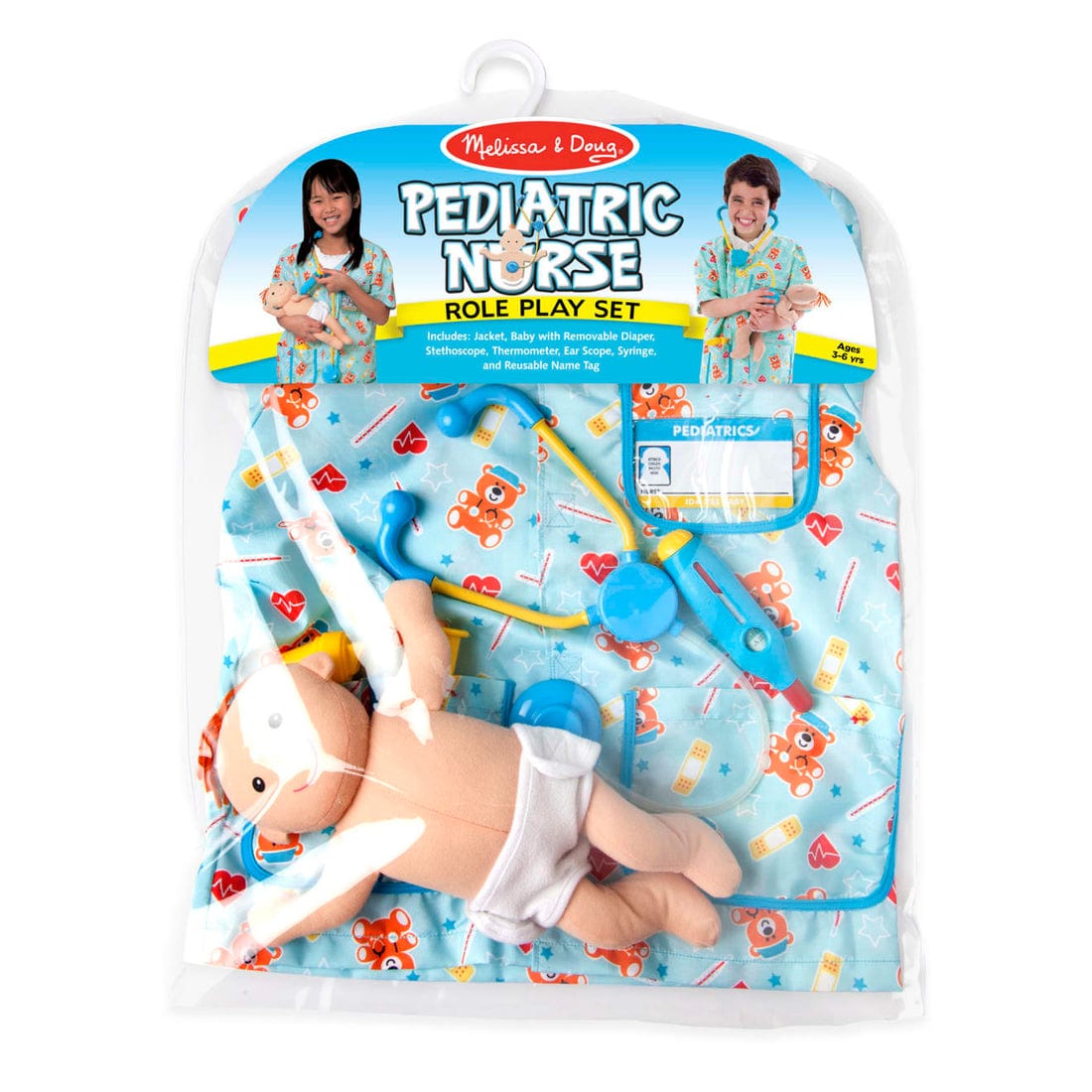 Pediatric Nurse role play costume set for kids
