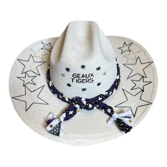 Primavera Collection Cowgirl GEAUX TIGERS Hat - Little Miss Muffin Children & Home