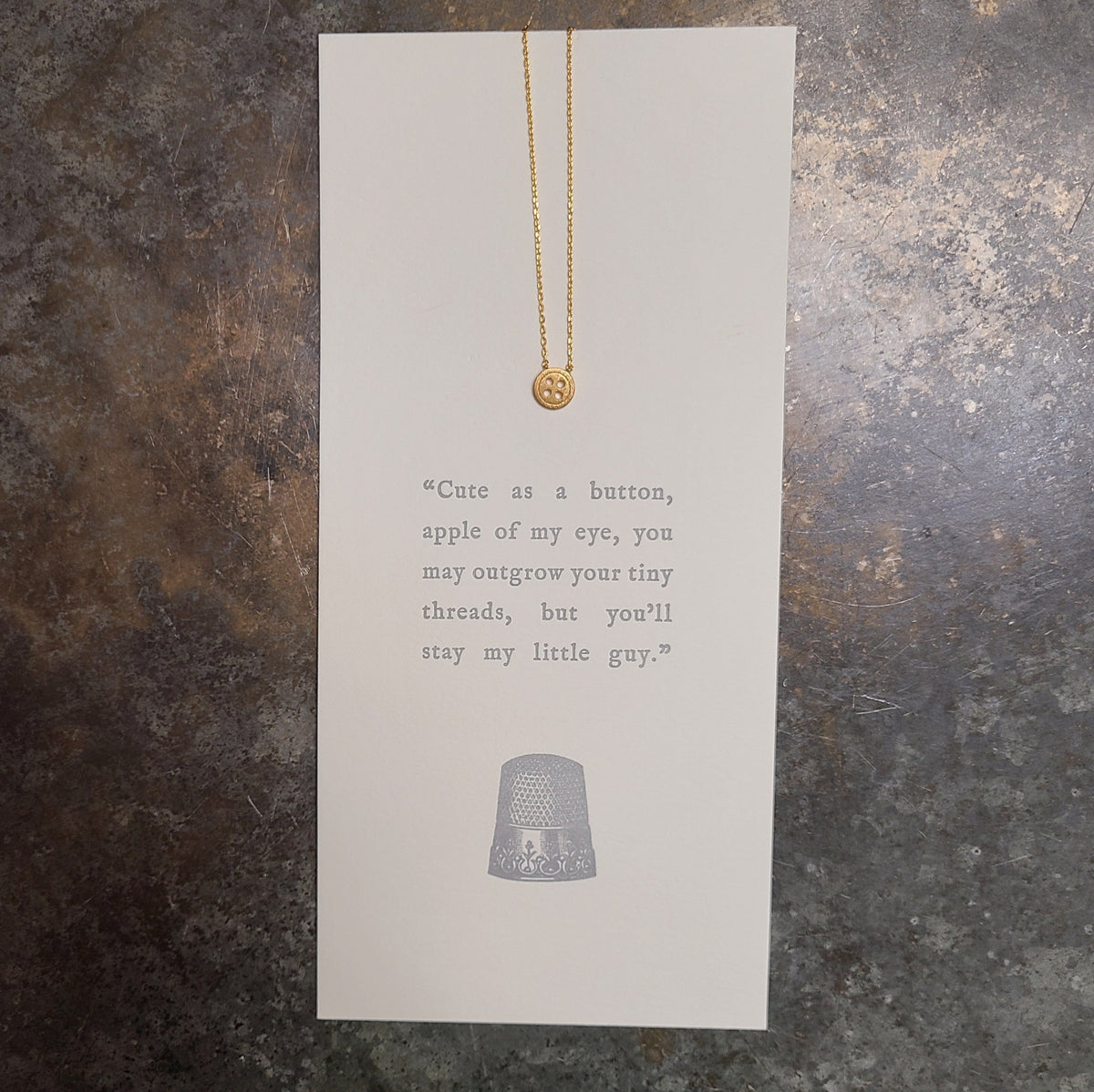 Katie Peak Katie Peak "The Love Button" Button Charm Necklace - Little Miss Muffin Children & Home
