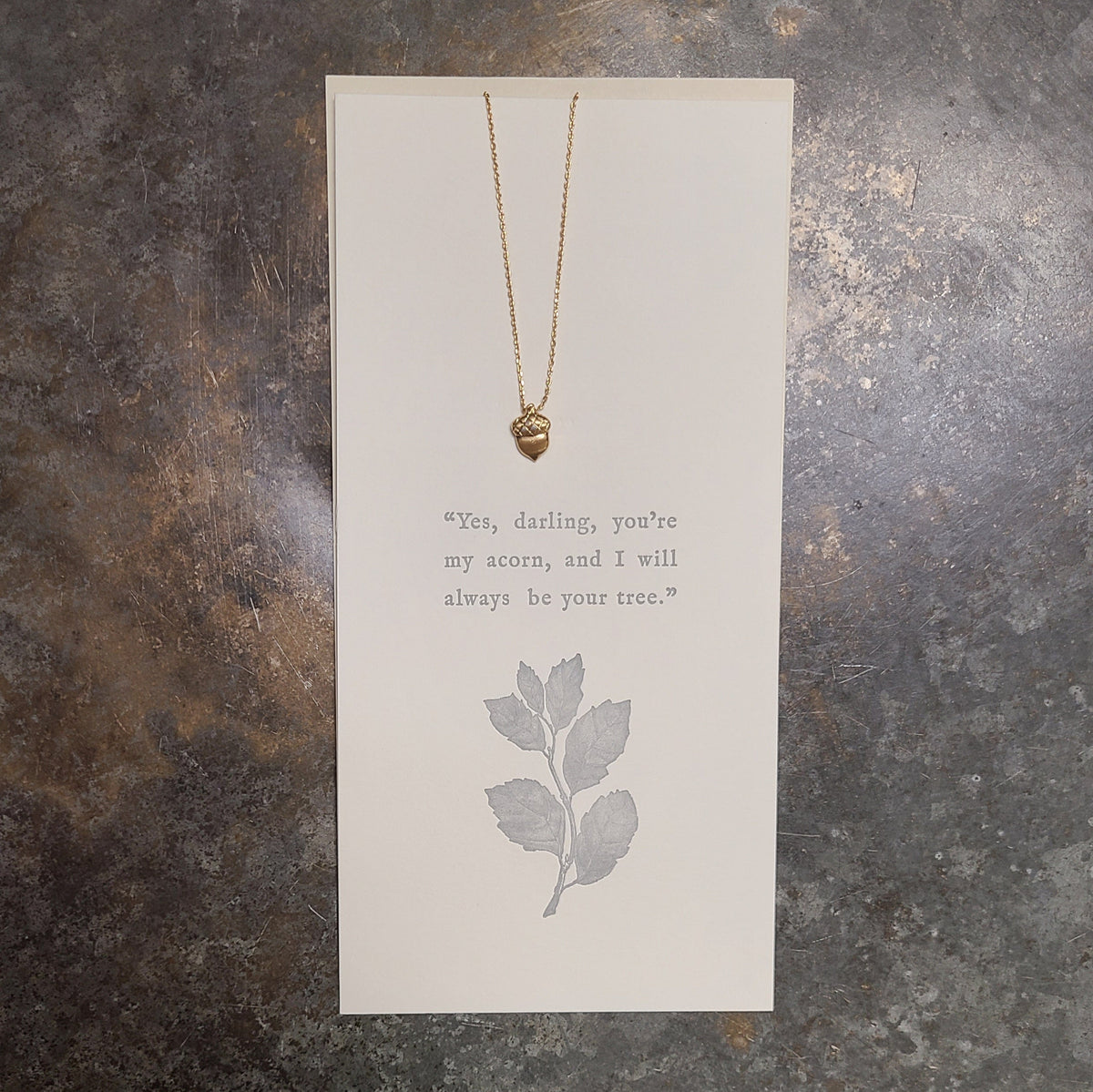 Katie Peak Katie Peak "The Acorn & The Tree" Acorn Charm Necklace - Little Miss Muffin Children & Home