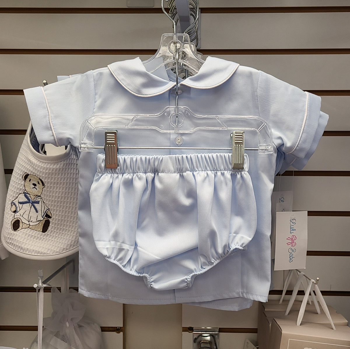 Lulu Bebe Lulu Bebe Nativity Smocked Champ Bloomer Set - Little Miss Muffin Children & Home