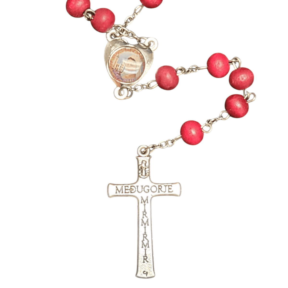 My Saint My Hero My Saint My Hero Rose Bead Medjugorje Rosary - Little Miss Muffin Children & Home