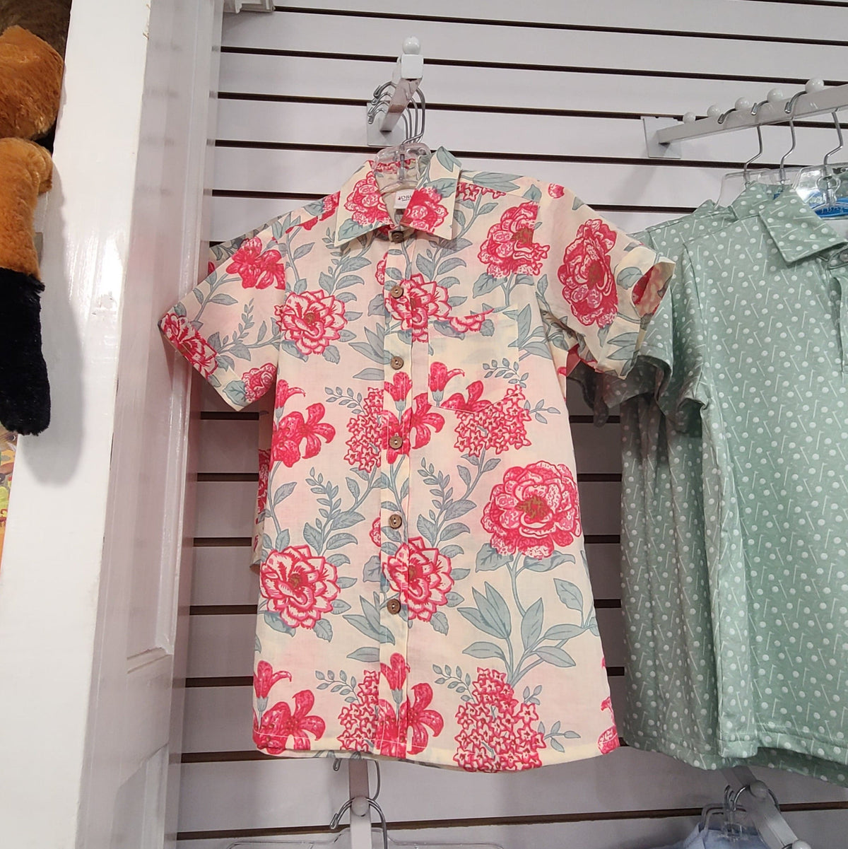 Yo Baby Yo Baby Floral Button Up Camp Shirt - Little Miss Muffin Children & Home