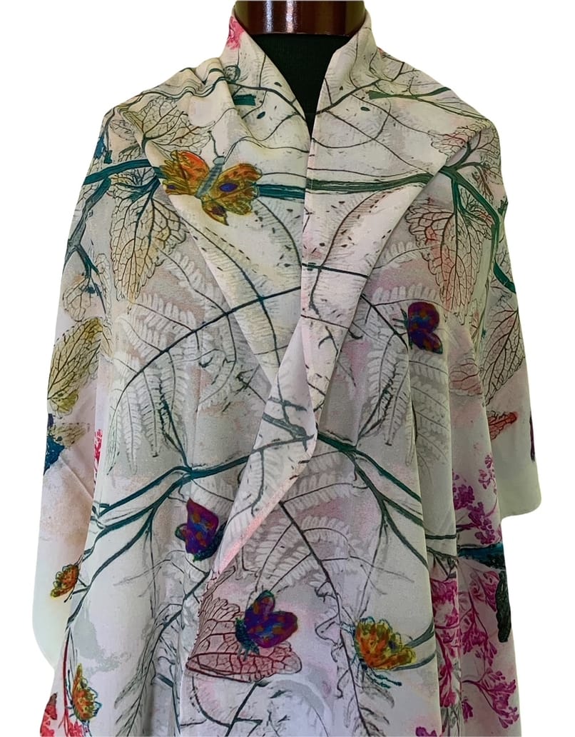 Pollination Garden Cotton Scarf