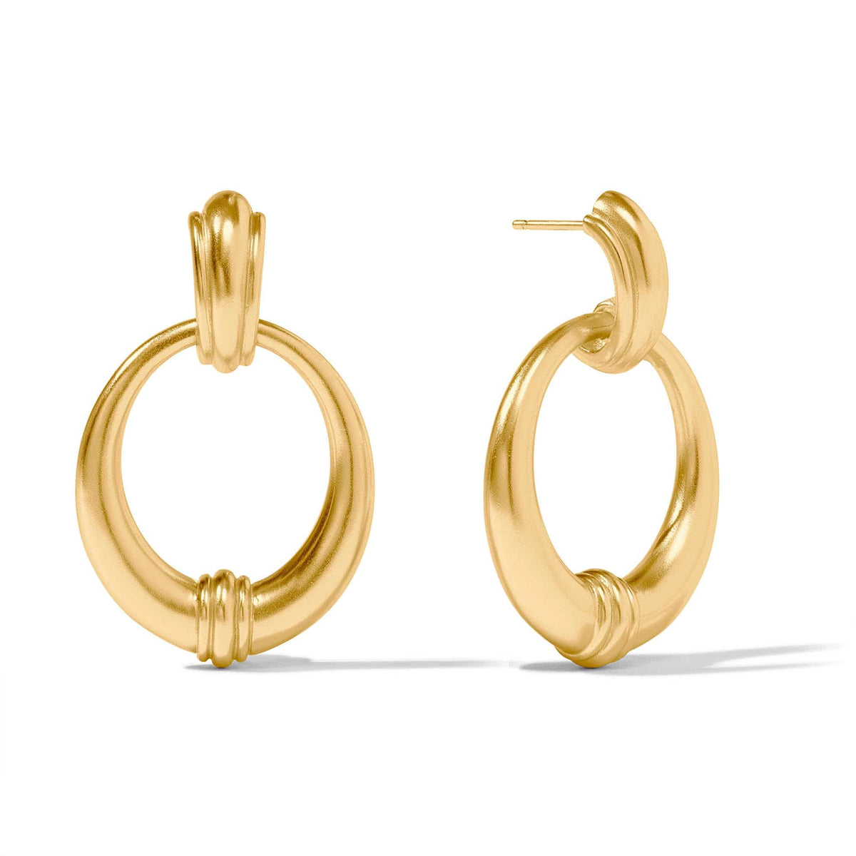 Gold Portofino Doorknocker Earring