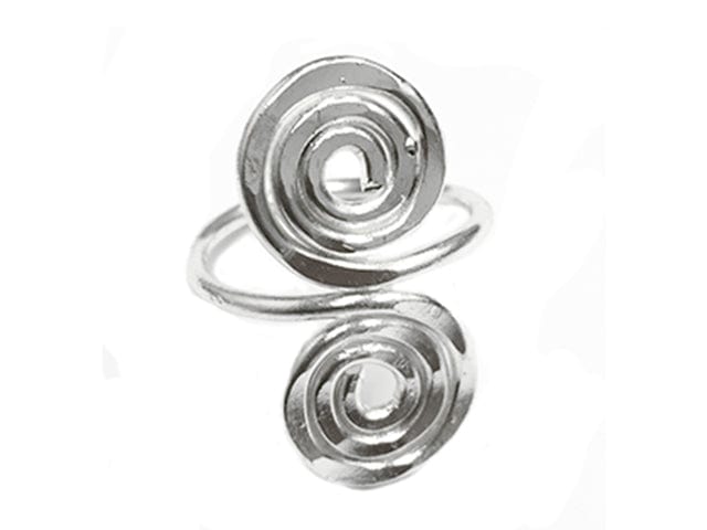 Anju Jewelry Silver Plated Swirl Ring - Little Miss Muffin Children & Home