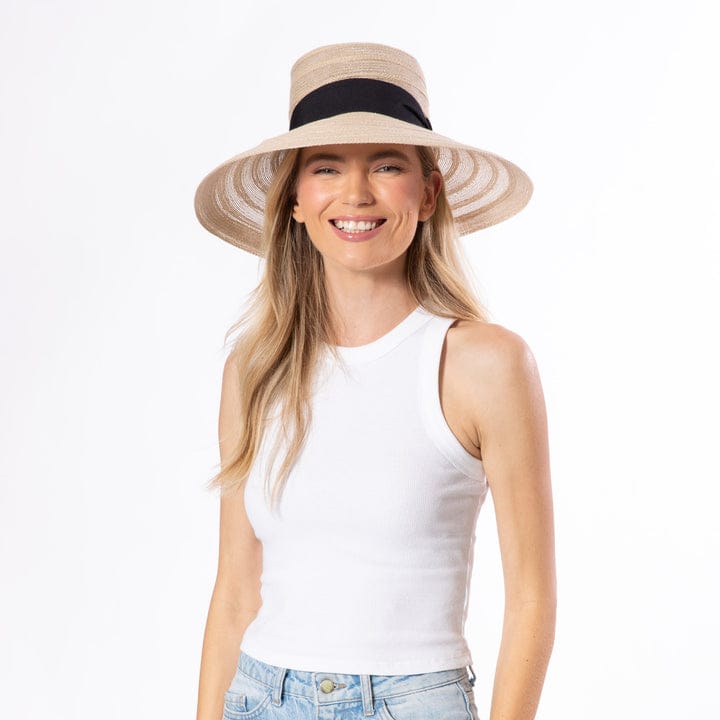 San Diego Hat Company Mabel Wide Brim Hat with Grosgrain Band - Little Miss Muffin Children & Home
