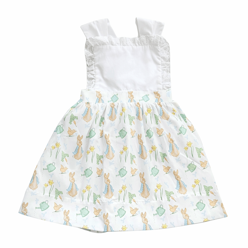 Rabbit Garden Print Girl Dress