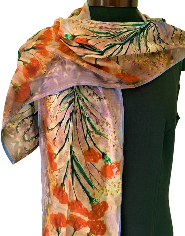 Rosy Shades Cotton Scarf