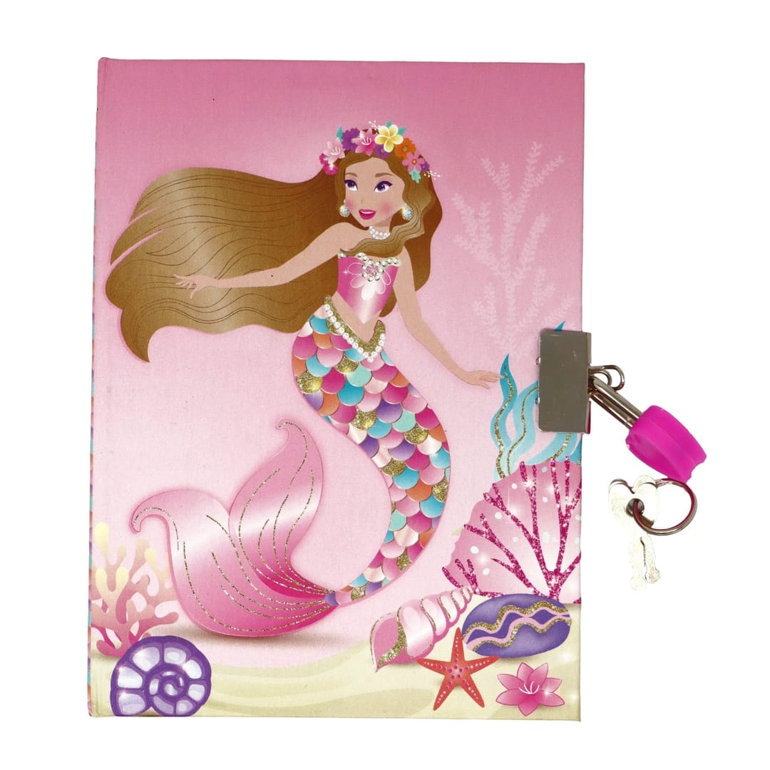 Pink Poppy Pink Poppy Enchanted Mermaid Lockable Notebook - Little Miss Muffin Children & Home