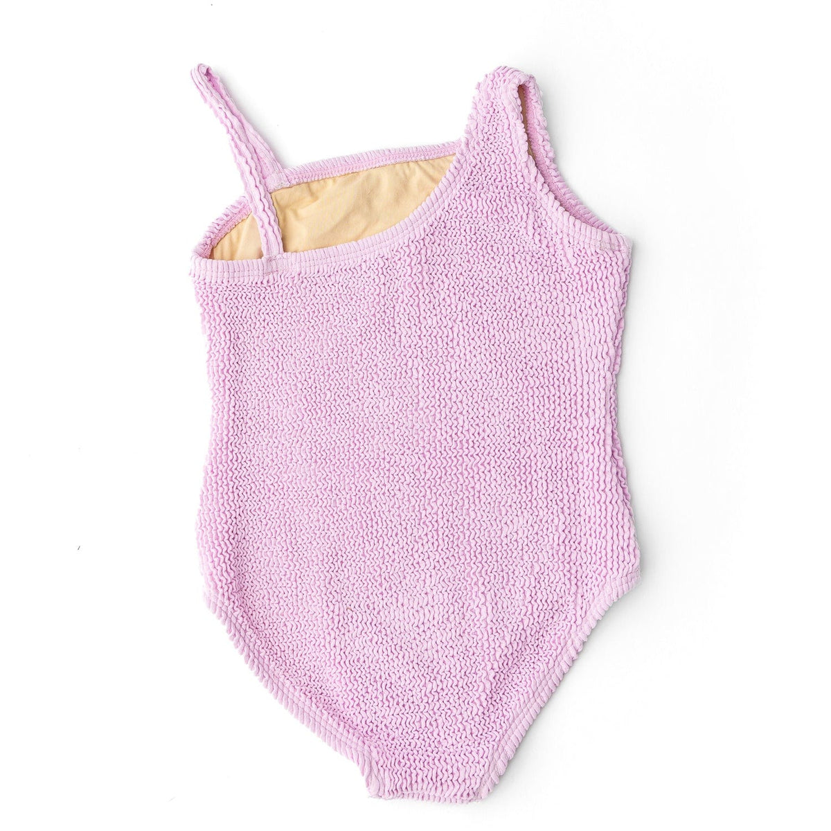 Shade Critters Shade Critters Girls One Shoulder One Piece Swimsuit - Lavender Crinkle - Little Miss Muffin Children & Home