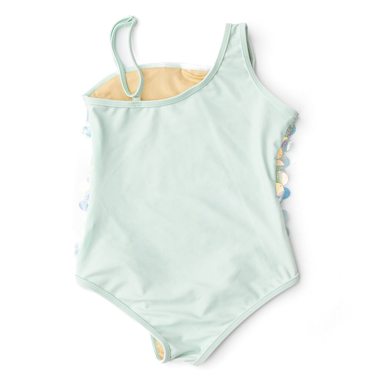 Shade Critters Shade Critters Girls Paillette One Shoulder One Piece Swimsuit - Mint - Little Miss Muffin Children & Home