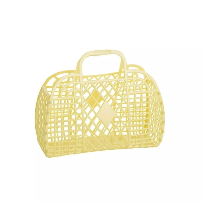 Sun Jellies Retro Basket Jelly Bag in Primrose Yellow - Little Miss Muffin Children & Home