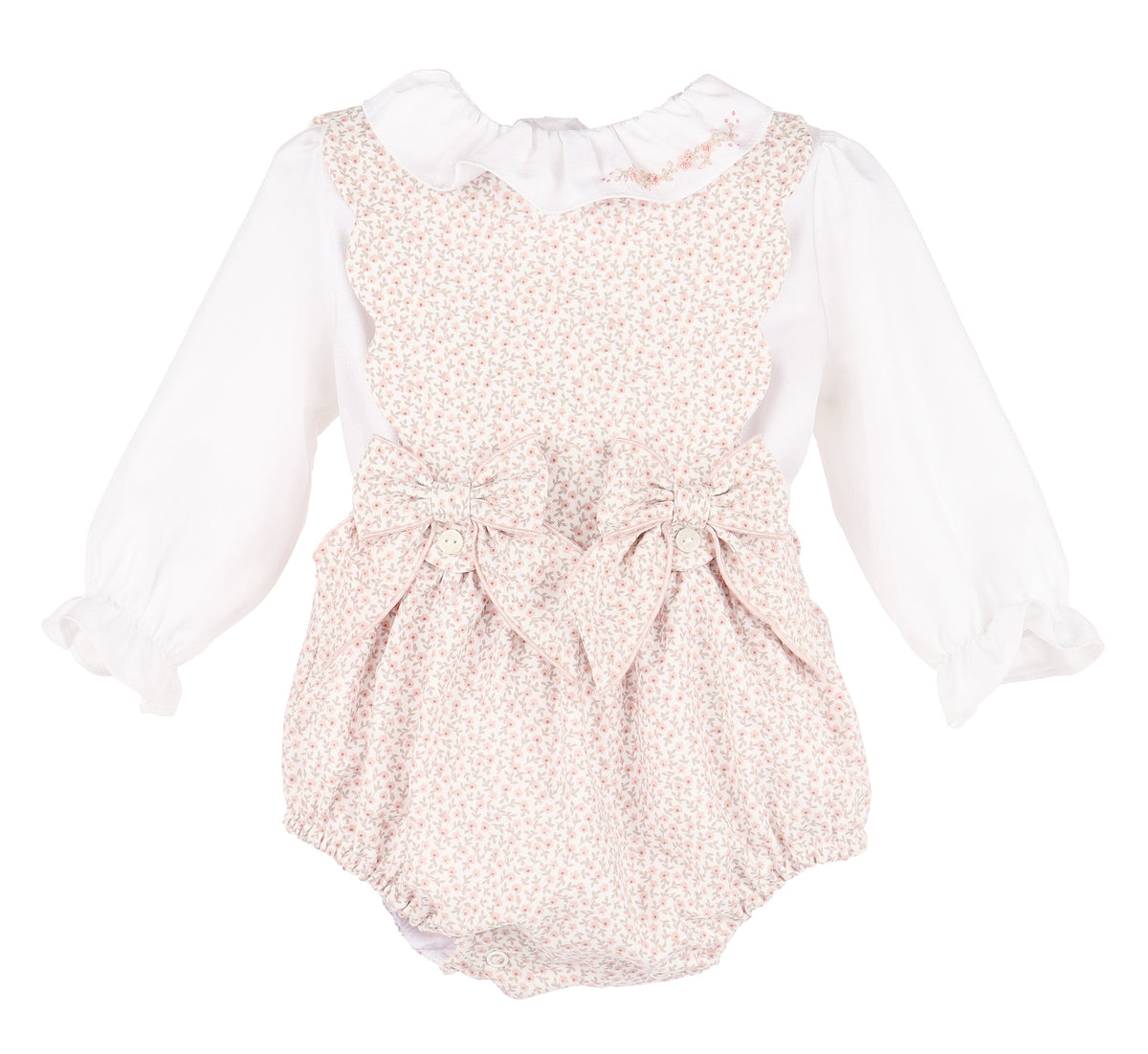 Casero & Associates BB Blooms OG Girl Overall, Pink - Little Miss Muffin Children & Home
