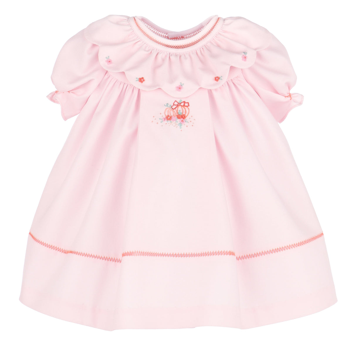 Casero & Associates The Pumpkin Ruffle Dress, Pink - Little Miss Muffin Children & Home
