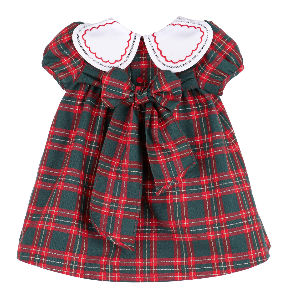 Casero & Associates Holiday Plaid Petal Float, Red/Green - Little Miss Muffin Children & Home