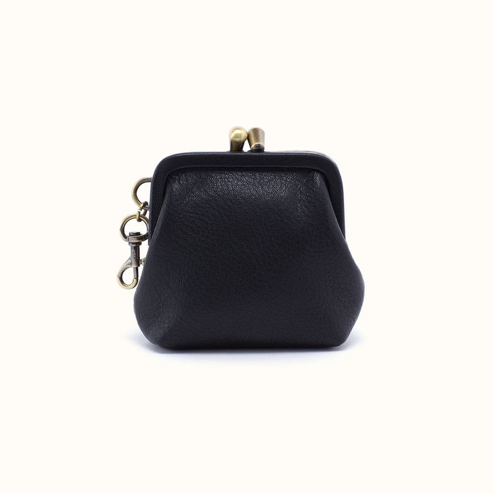 Hobo Alba Frame Clip Pouch in Pebbled Leather Black - Little Miss Muffin Children & Home