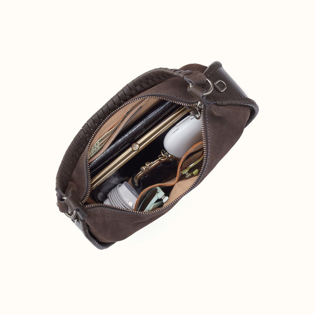 Hobo Large Mia Crescent Hobo Suede Leather - Hearthstone - Little Miss Muffin Children & Home