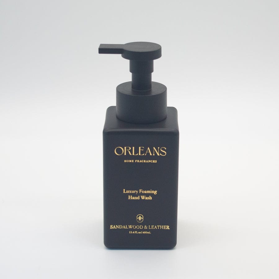 sandal wood and leather foaming hand wash