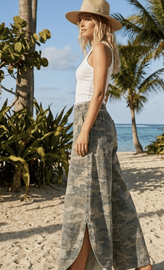Ive Tulip Cut Washed Camo Relaxed Fit Jeans - Little Miss Muffin Children & Home
