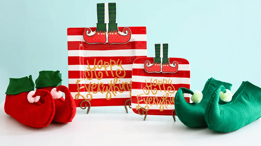Happy Everything! Jingle Elf Boots Attachment, 2 Available Sizes - Little Miss Muffin Children & Home