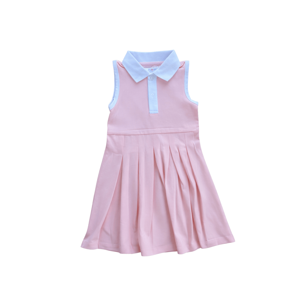 Sleeveless Polo Serena Tennis Dress in Bubblegum