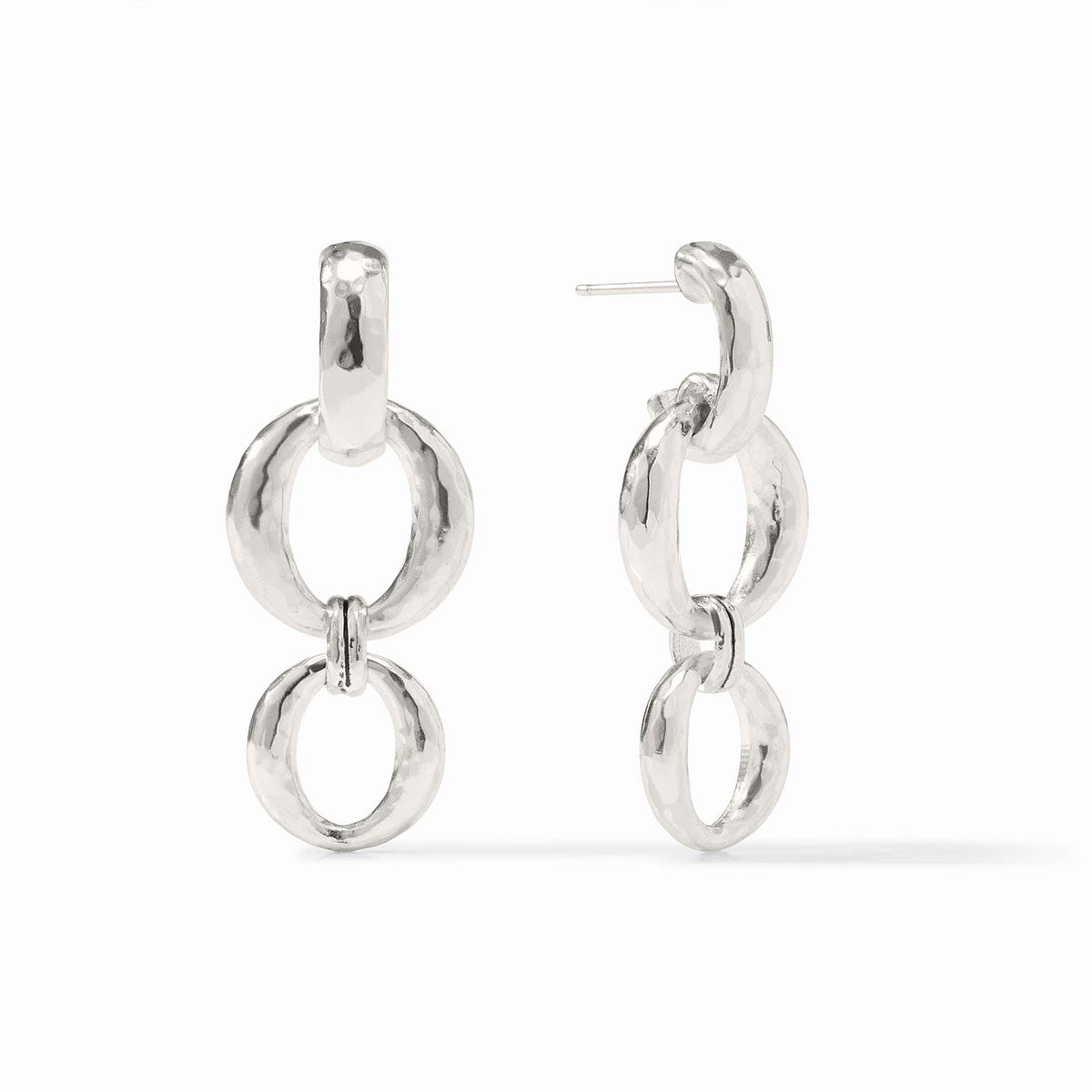Solara Orbit Silver Earrings