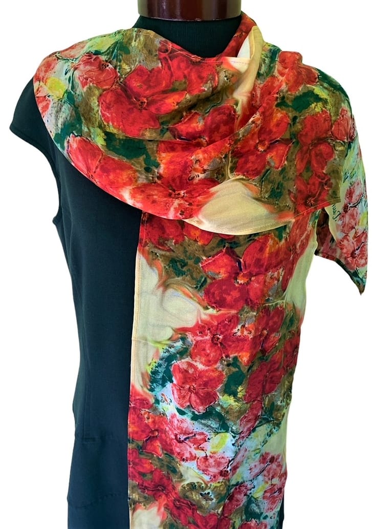 Nina J Step Into Pollination Silk Scarf - Little Miss Muffin Children & Home
