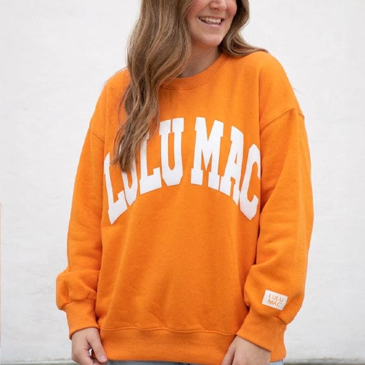 Girlie Girl Originals Women's Lulu Mac Tennessee Orange/White Puff Sweatshirt - Little Miss Muffin Children & Home