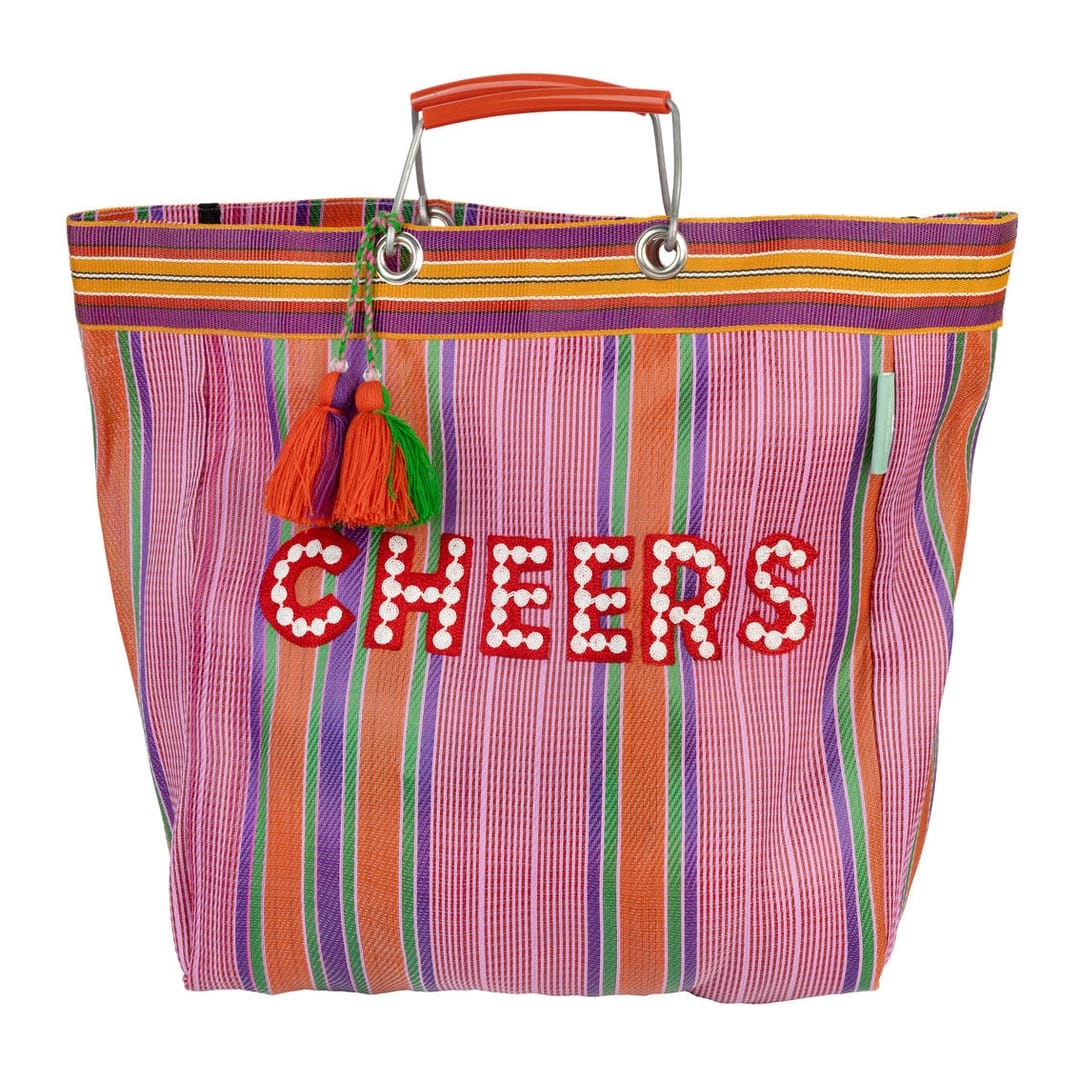 Talking Tables Recycled Plastic "Cheers" Tote Bag - Little Miss Muffin Children & Home