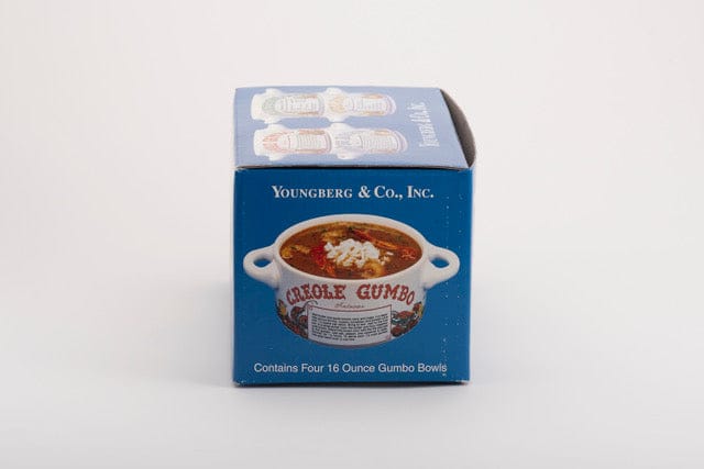 Youngberg & Co Inc New Orleans Restaurant Recipe Soup Bowls with Handles | Set of 4 | Ceramic | Youngberg & Co - Little Miss Muffin Children & Home