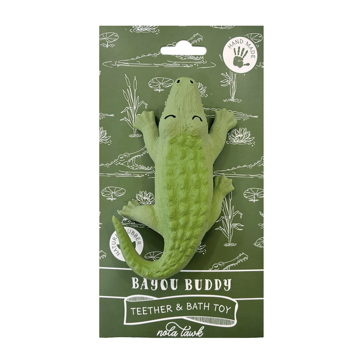 Bayou Buddy Gator Bath Toy & Baby Teether