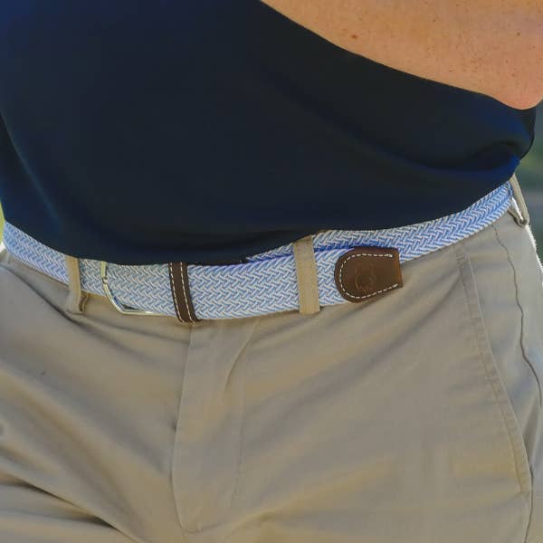 The Sarasota Woven Stretch Belt