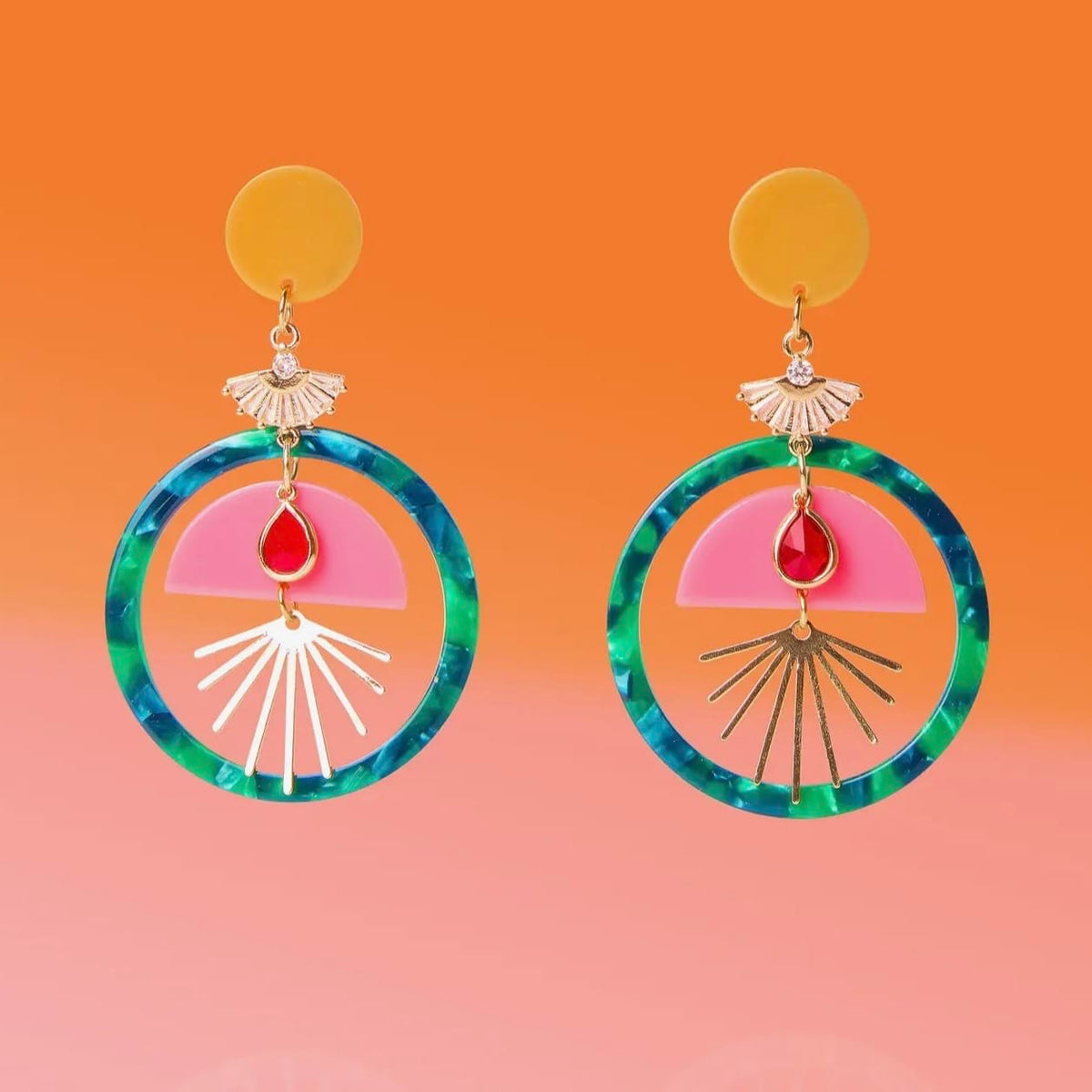 Tropic Glam Hoops