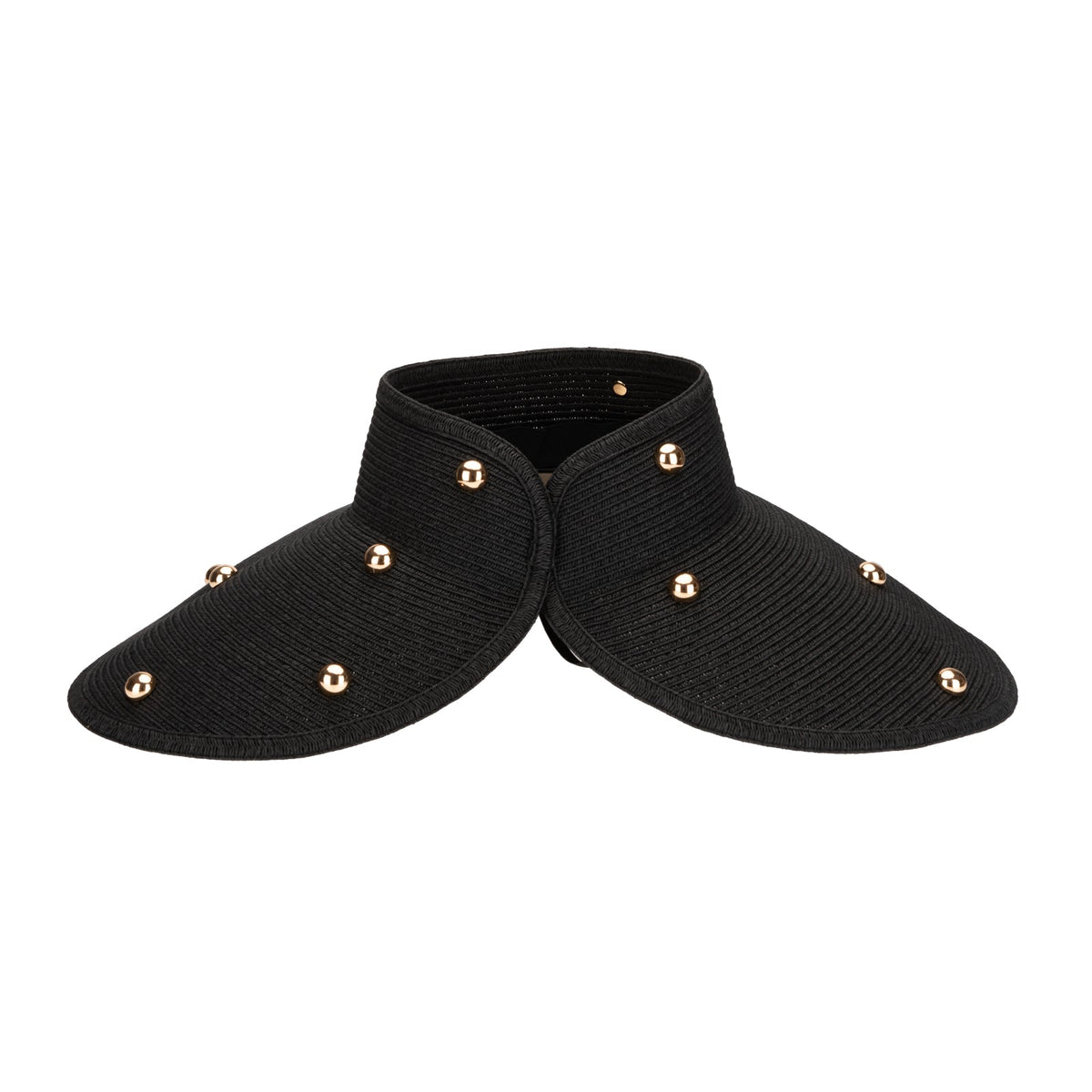 San Diego Hat Company Ruth Wide Brim Roll Up Visor with Gold Beads - Little Miss Muffin Children & Home
