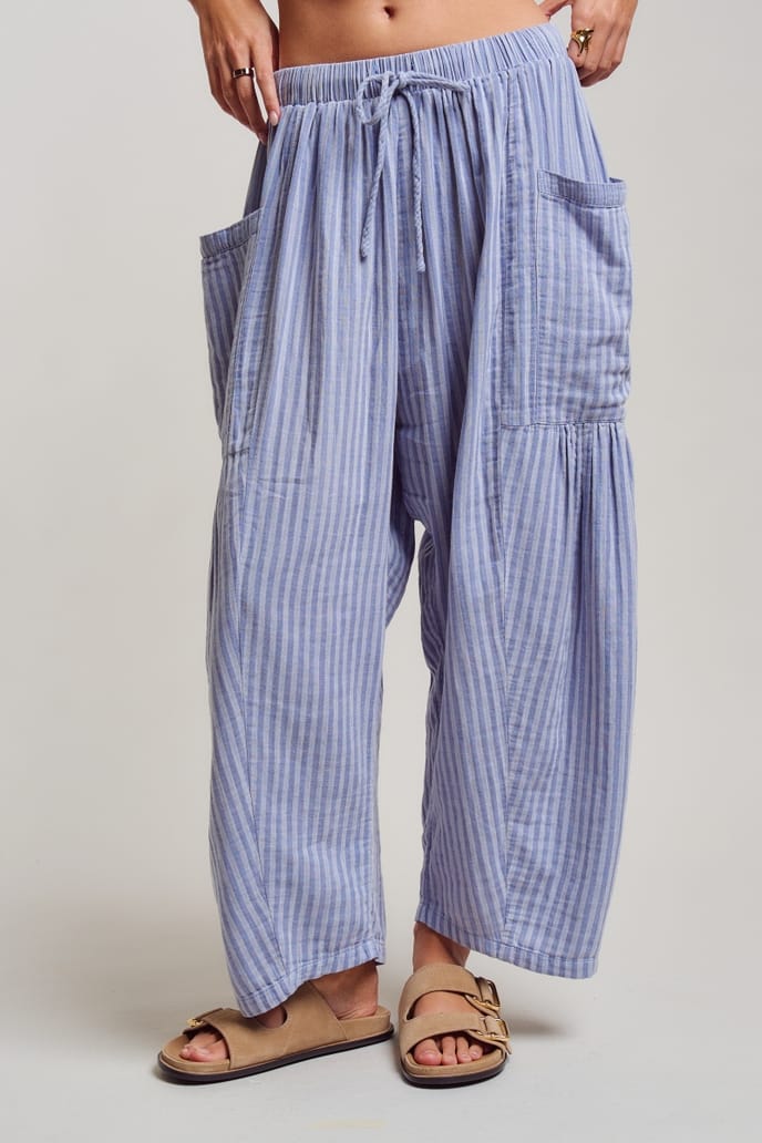 Urban Daizy Striped Cotton Drawstring Harem Pants, 2 Available Colors - Little Miss Muffin Children & Home