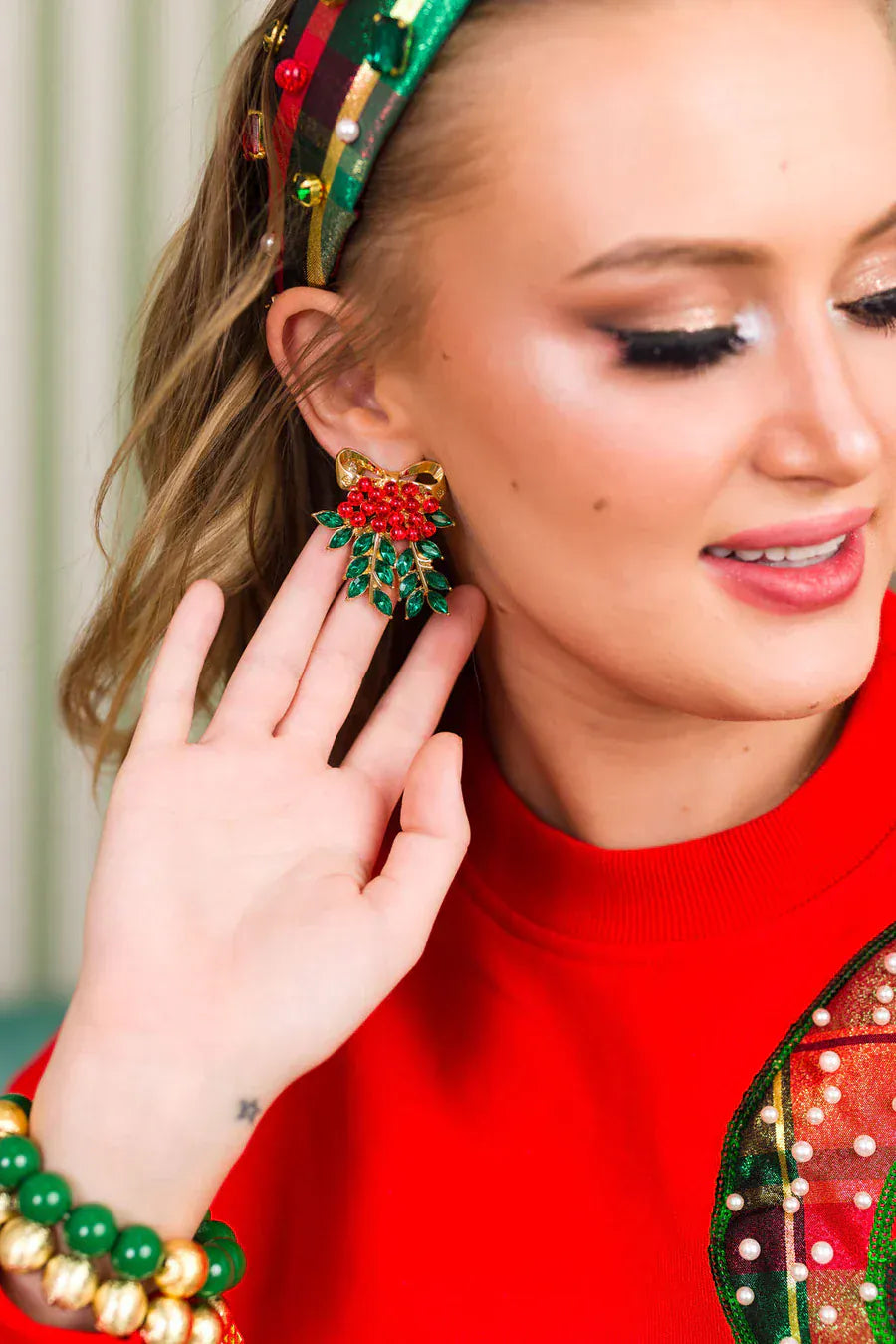 Under The Mistletoe Earrings