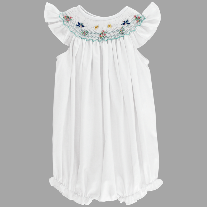 Bailey Boys Bailey Boys Garden Glory Geometric Bishop Short Romper - Little Miss Muffin Children & Home