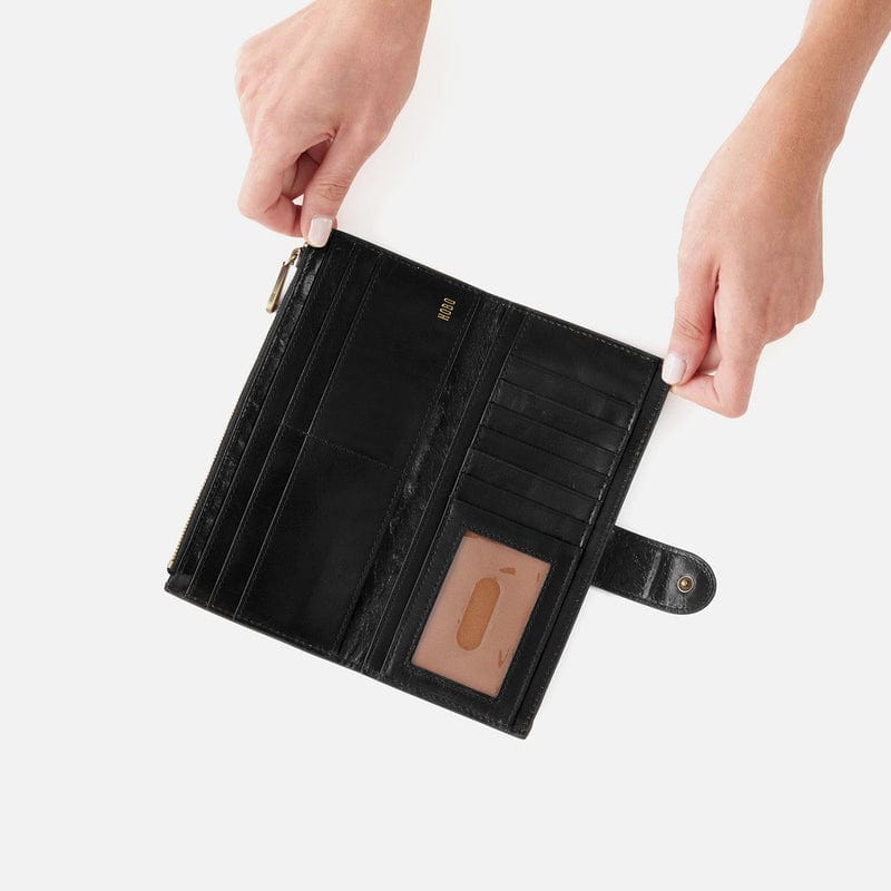 Hobo Hobo Dunn Continental Wallet In Polished Leather - Little Miss Muffin Children & Home