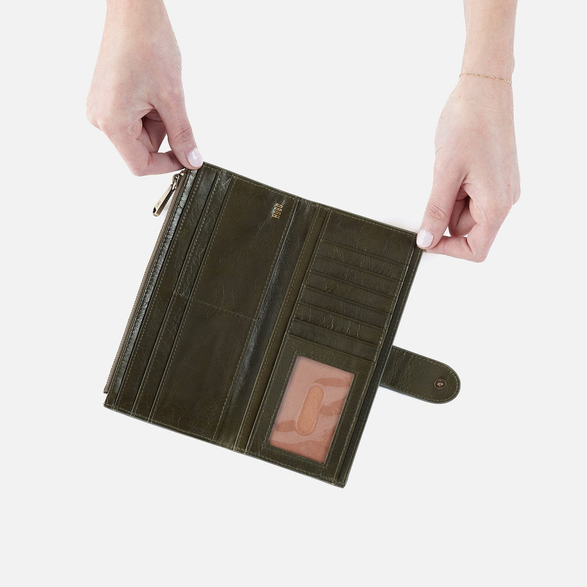 Hobo Hobo Dunn Continental Wallet In Polished Leather - Little Miss Muffin Children & Home