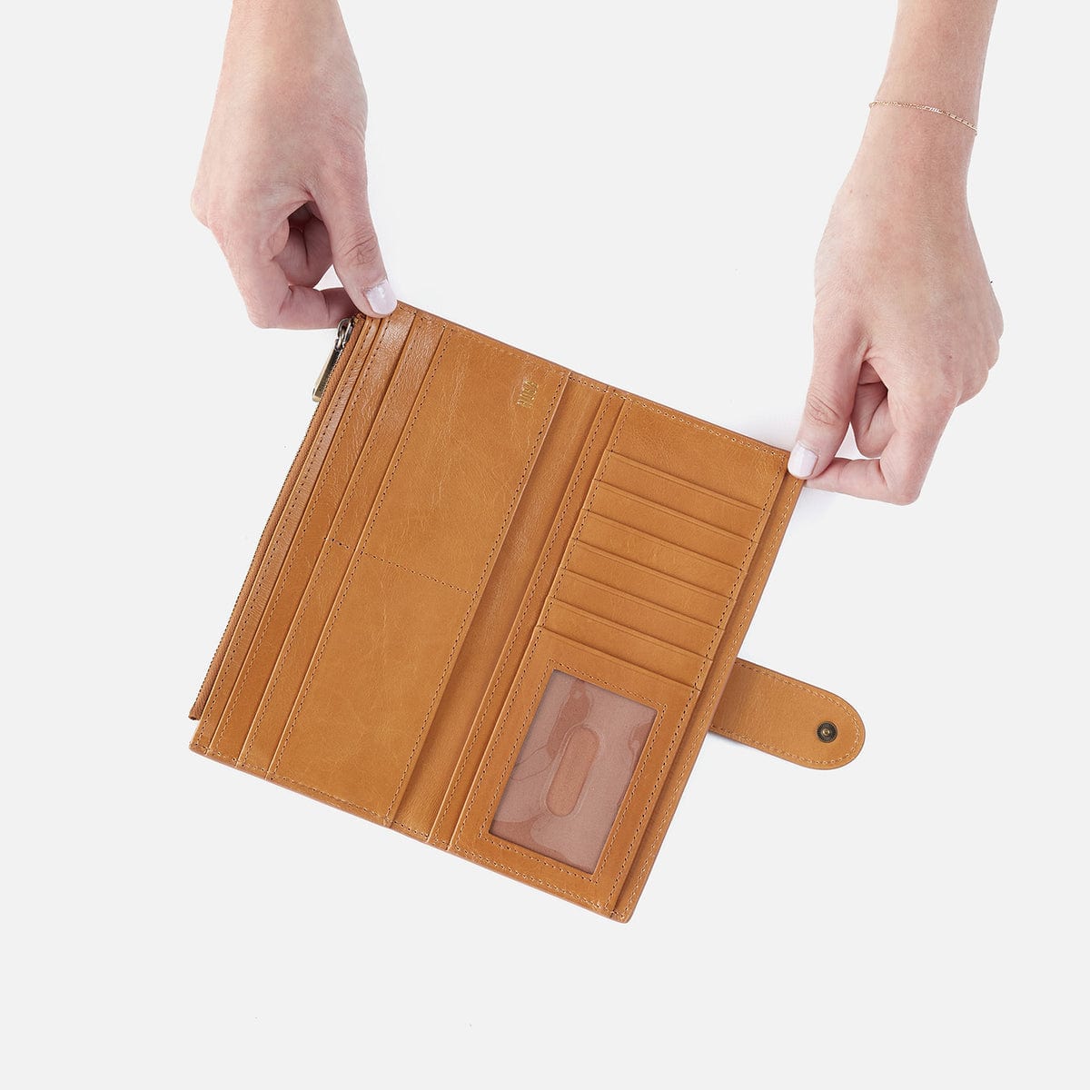Hobo Dunn Continental Wallet In Polished Leather - Little Miss Muffin Children & Home