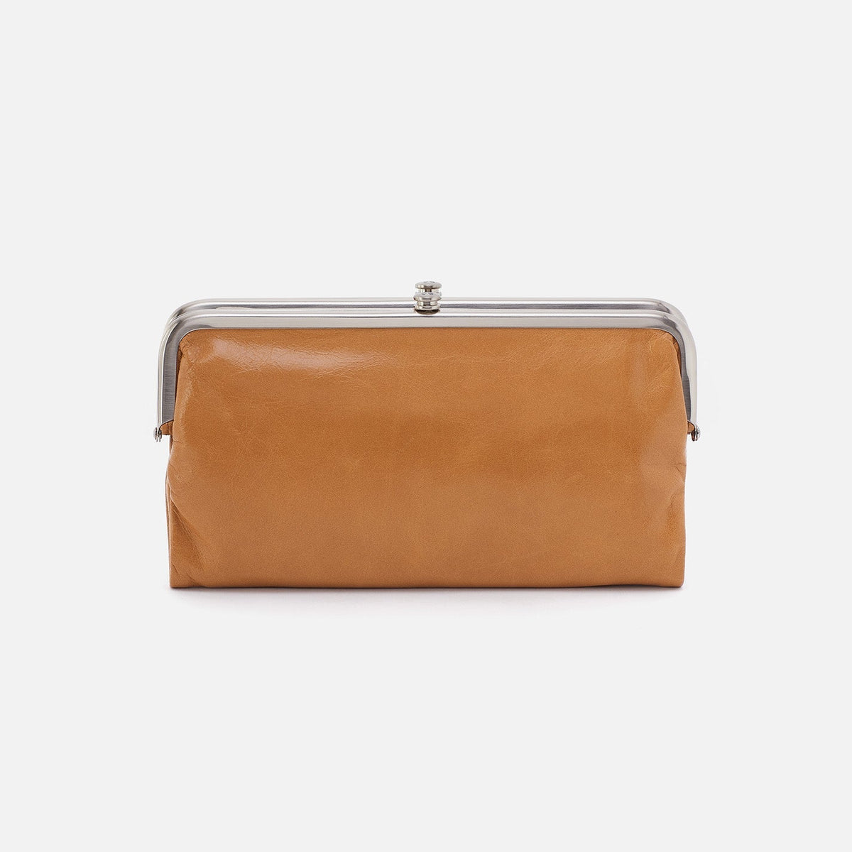 Hobo Hobo Lauren Clutch Wallet in Polished Leather in Natural - Little Miss Muffin Children & Home