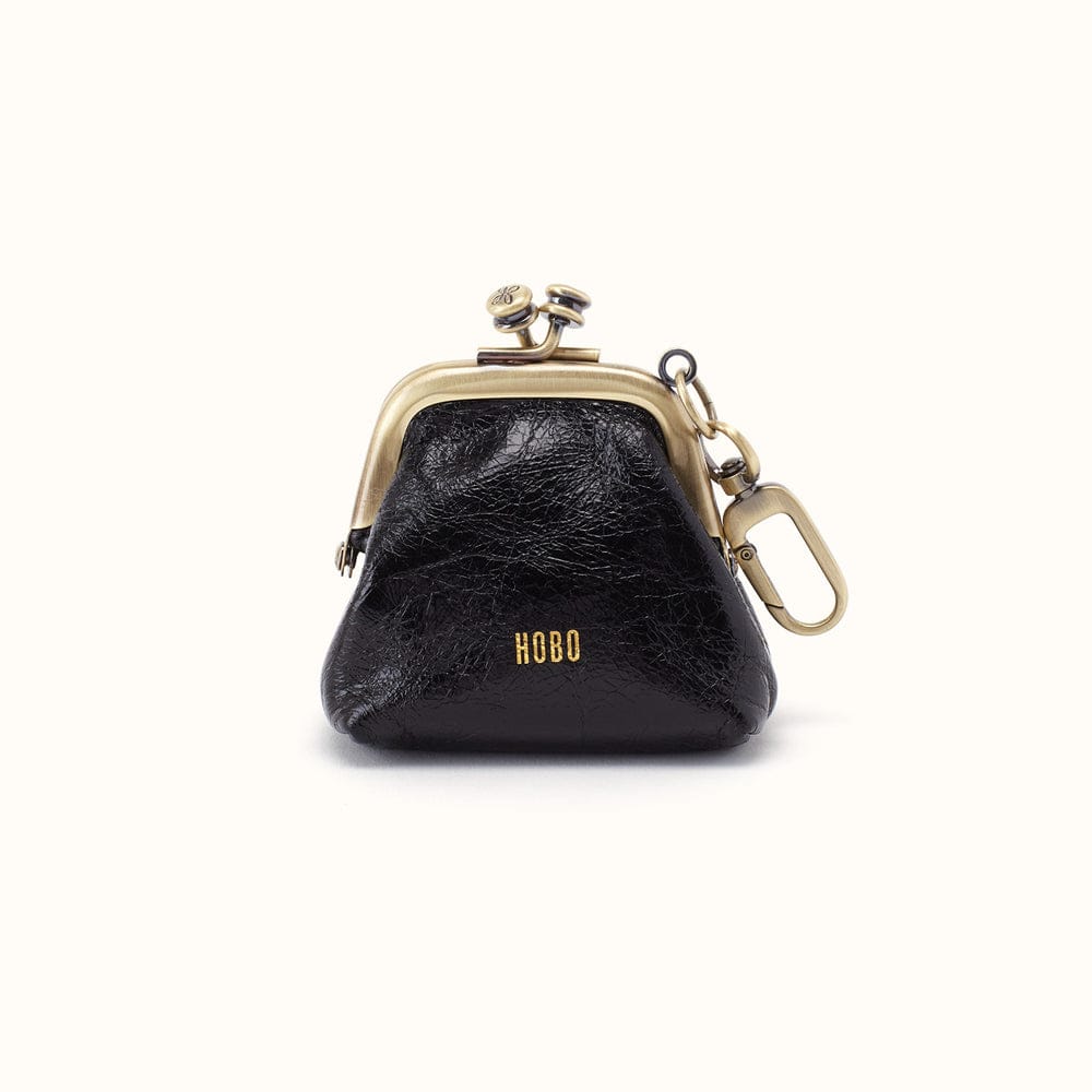 Hobo Run Frame Pouch Polished Leather - Black - Little Miss Muffin Children & Home