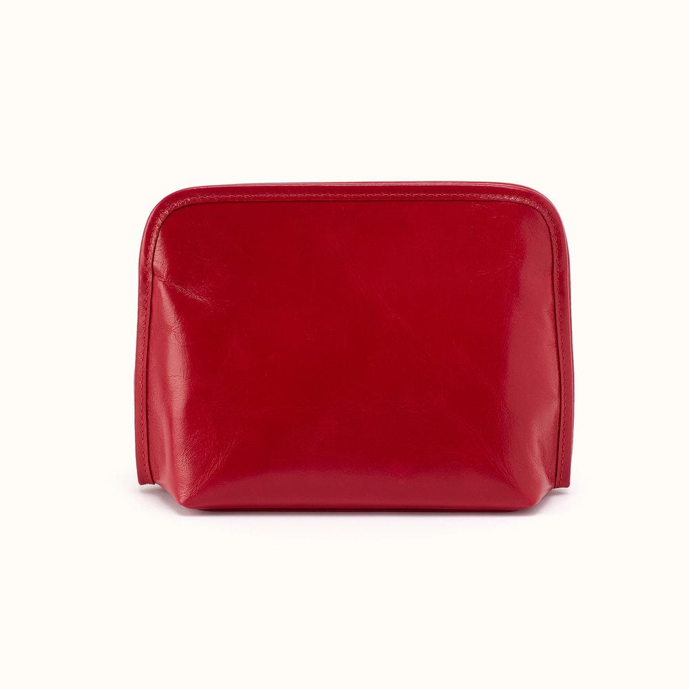 Hobo Beauty Cosmetic Pouch Polished Leather - True Red - Little Miss Muffin Children & Home