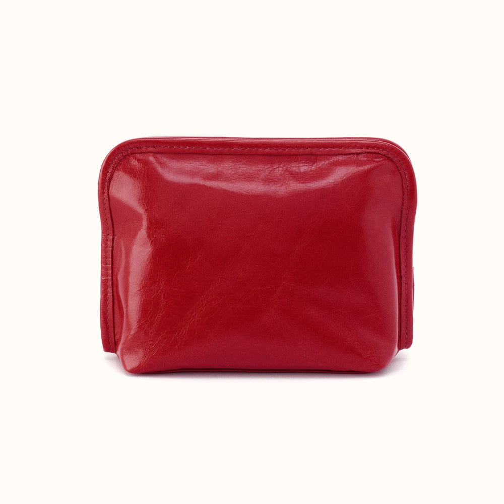 Hobo Beauty Cosmetic Pouch Polished Leather - True Red - Little Miss Muffin Children & Home