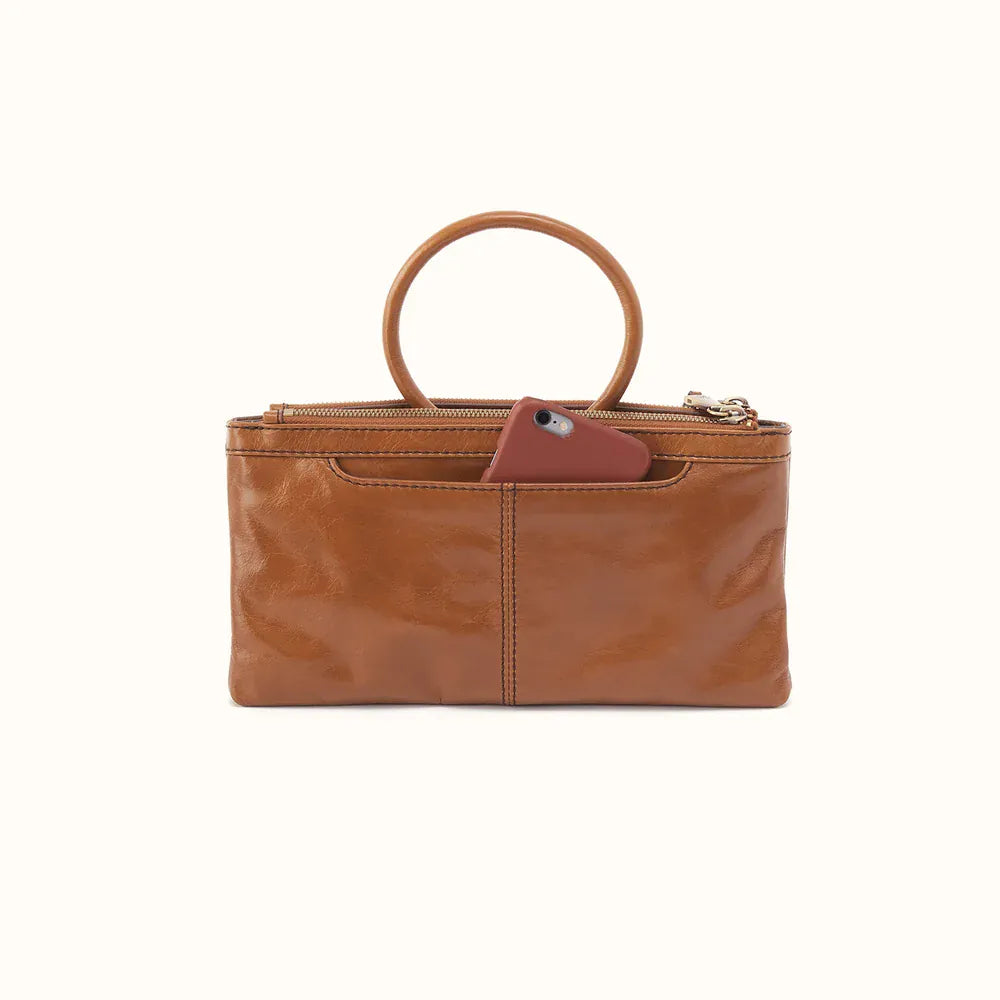 Hobo Sable Crossbody in Polished Leather - Truffle - Little Miss Muffin Children & Home