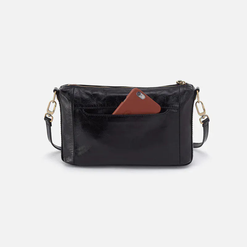 Hobo Darcy Carry-All Crossbody In Polished Leather | Black - Little Miss Muffin Children & Home