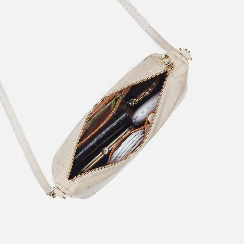 Hobo Darcy Carry-All Crossbody in Polished Leather Pale Flax - Little Miss Muffin Children & Home
