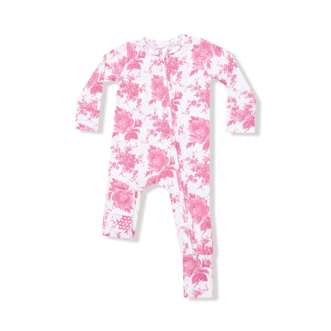 Vintage Pink Roses 2 Way Zipper Romper