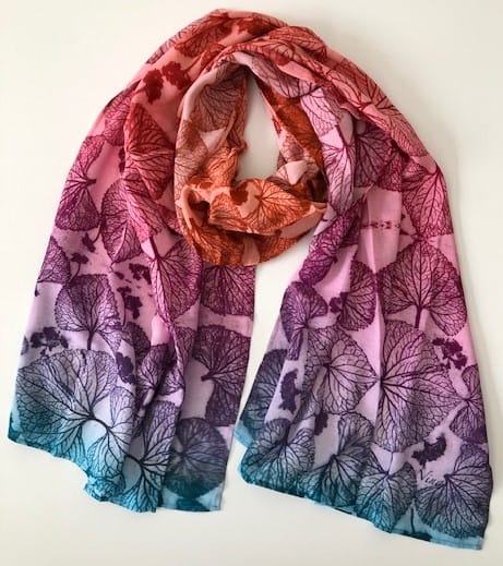 Violets Forever Cotton Scarf
